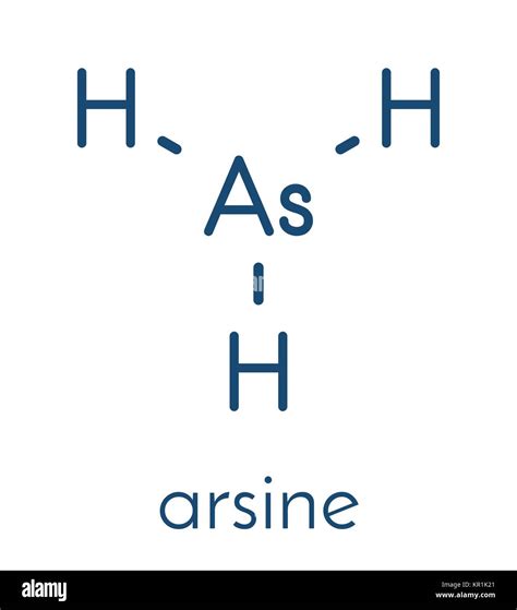 Arsine molecule. Inorganic arsenic compound. Skeletal formula Stock Vector Image & Art - Alamy