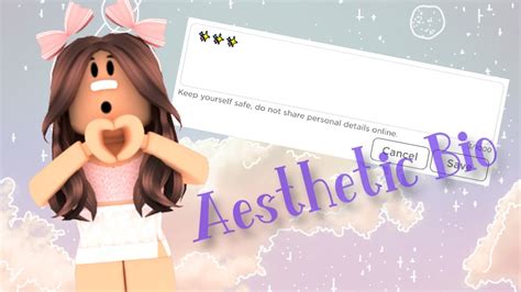 Aesthetic roblox bio ideas copy and paste