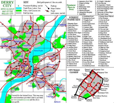 Derry-Londonderry Map - Derry • mappery