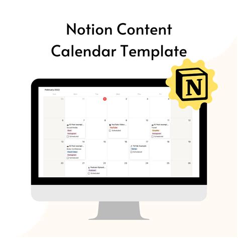 Notion Content Calendar — Katie Steckly