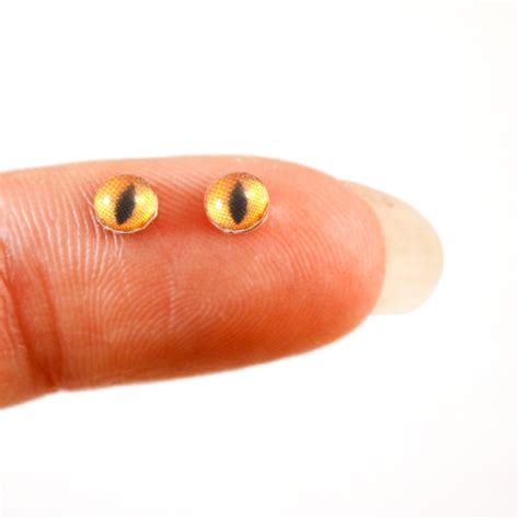 8 Pairs of 4mm Cat Glass Eyes – Handmade Glass Eyes