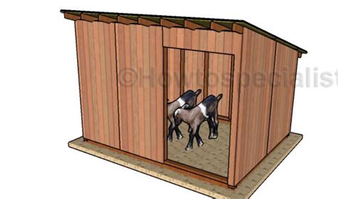 Goat Shed Plans | HowToSpecialist - How to Build, Step by Step DIY ...