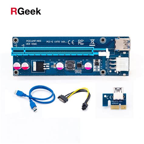 PCI E Express X16 Extender ci e Riser Card usb 3.0 pcie Mining Card Adapter for bitcoin mining ...