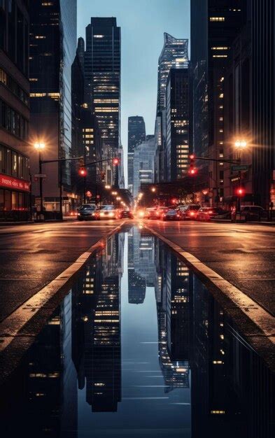 Premium Photo | Capture of a Scenic Urban Area at Night