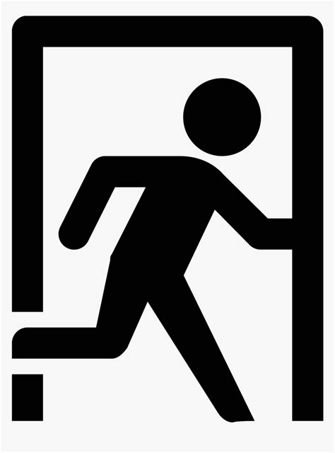 Emergency Exit Icon Png, Transparent Png - kindpng