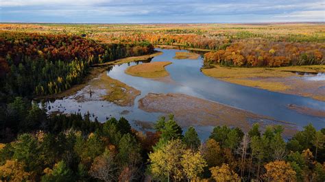 Huron Manistee National Forest in Michigan with fall colors Photograph by Eldon McGraw - Fine ...