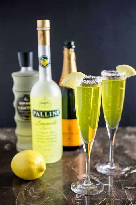 Gingered Limoncello Champagne Cocktail Recipe - Tasty Ever After