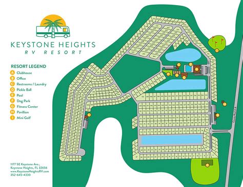 Rates And Site Map | Keystone Heights RV Resort | Keystone Heights FL