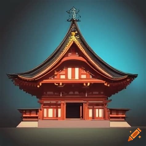 Pagoda architecture on Craiyon