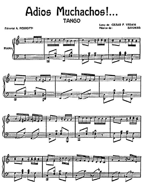 Adiós muchachos. Tango (1927)