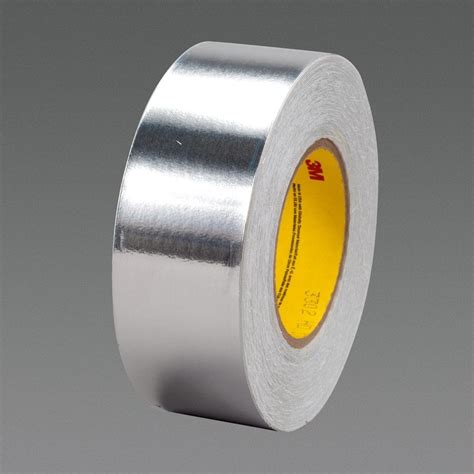 3M™ Conductive Aluminum Foil Tape 3302 Silver, 8 in x 36 yd 3.6 mil Plastic Core, 1 roll per ...