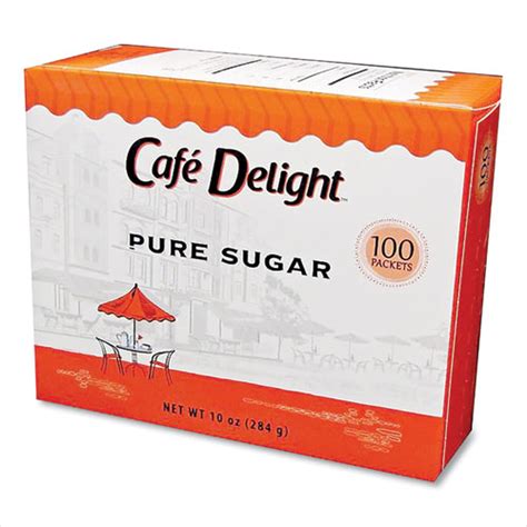 Pure Sugar Packets, 0.10 oz Packet, 100 Packets/Box