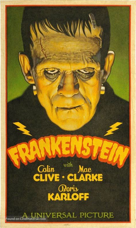 Frankenstein movie poster | Classic horror movies posters, Frankenstein ...