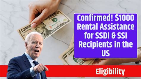 Confirmed! $1000 Rental Assistance for SSDI & SSI Recipients in the US: Know Eligibility ...