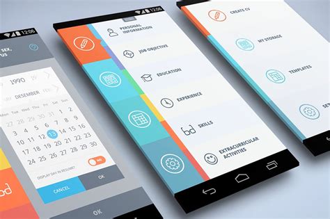 Amazing Android App UI. 10 pages | Android Mockups ~ Creative Market