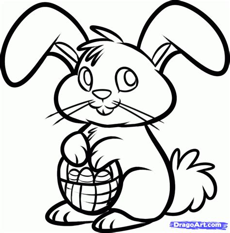 Simple Bunny Drawing | Free download on ClipArtMag