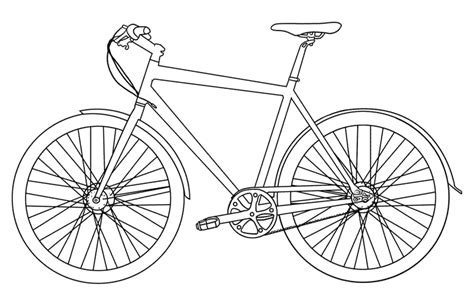 Coloriage Bicyclette / Vélo #136939 (Transport) – Dessin à colorier ...