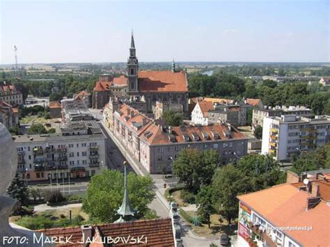 Panorama of Brzeg (the view from the Tower of the Town Hall) in Brzeg ...