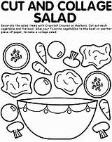 Cut And Collage Salad Coloring Page  Crayolacom sketch template
