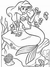 The Little Mermaid Ariel Coloring Pages sketch template