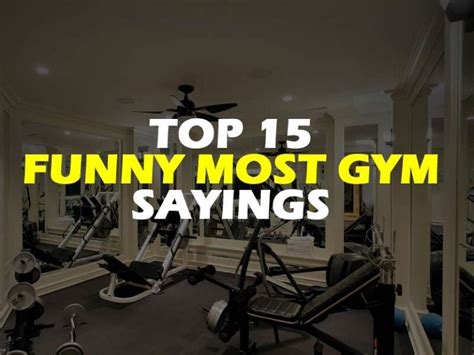 Gym funny sayings