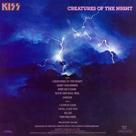 KISS CREATURES OF THE NIGHT ALBUM