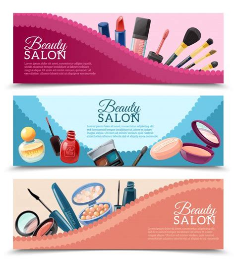 Cosmetics banners set Free Vector | Free Vector #Freepik #freevector #background #banner # ...