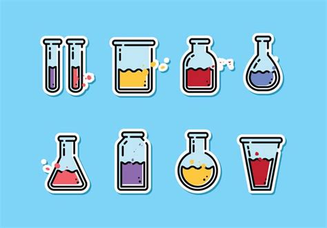 Science Beaker Vector Pack 160847 Vector Art at Vecteezy