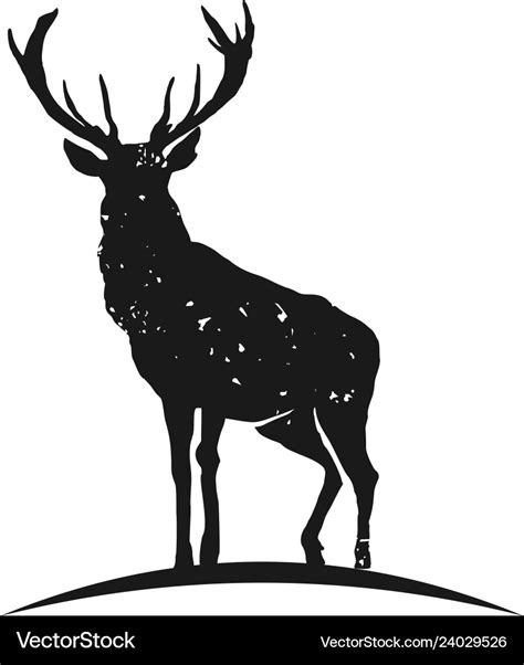 Rustic elk logo Royalty Free Vector Image - VectorStock