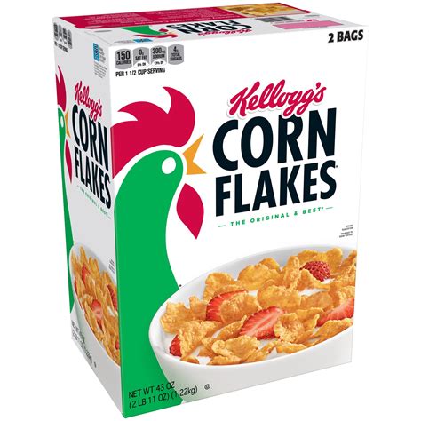 Kelloggs Corn Flakes Cereal, 43 oz - Walmart.com