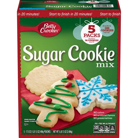 Betty Crocker Sugar Cookies, 5 ct. - Walmart.com