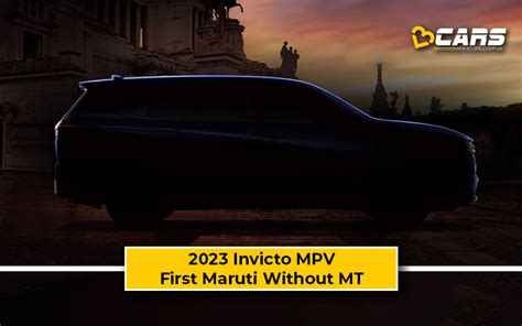 2023 Invicto To Be First Maruti Without A Manual Gearbox