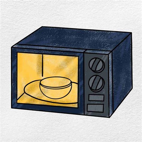 How to Draw a Microwave - HelloArtsy