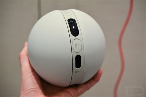 Techmeme: LG's Rolling Bot is a home monitoring ball with 8MP camera, speakers, microphone, IR ...