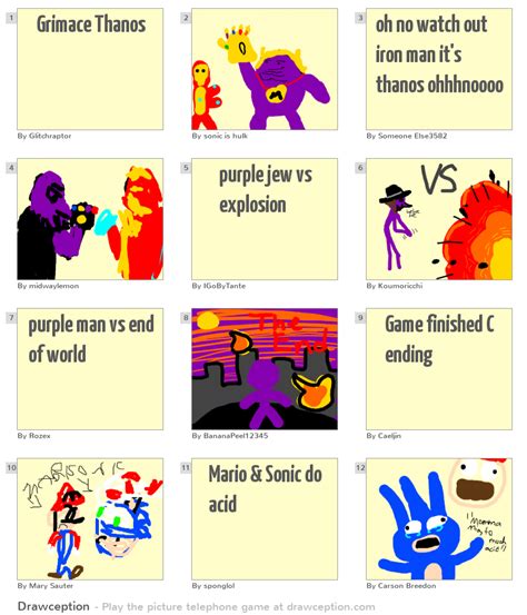 Grimace Thanos - Drawception