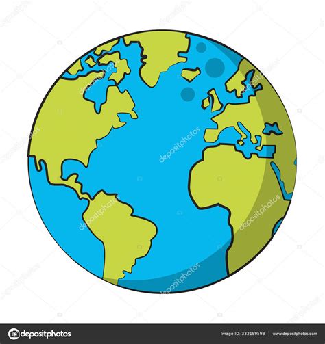 World map earth globe cartoon Stock Vector Image by ©jemastock #332189598