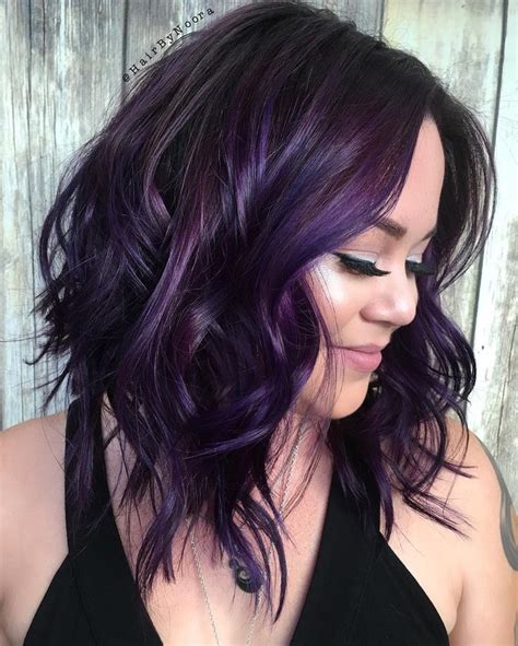 black purple hair color - Larisa Benedict