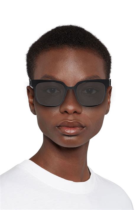 SAINT LAURENT Square-frame metal sunglasses | THE OUTNET