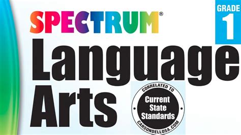 Spectrum Workbooks | Homeschool Curriculum | Language Arts Grade 1 Preview - YouTube