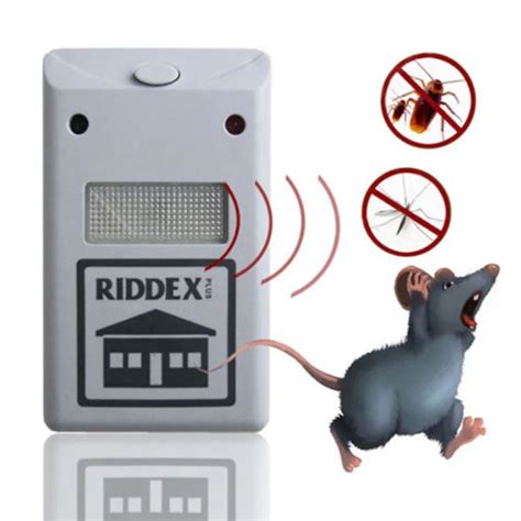 Pest Control EU US Plug Electronic Ultrasonic Rat Mouse Repellent Anti Mosquito Repeller Rodent ...