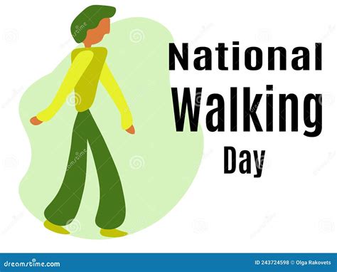 National Walking Day, Idea for a Horizontal Poster, Banner, Flyer or ...