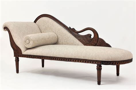 Swan Fainting Couches - Upholstered Chaise Lounges - Victorian Style Settees - Antique ...