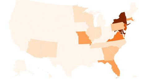 See map of states impacted by Boar's Head listeria outbreak