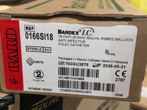 New BARD BARDEX I.C. Anti infective Foley Catheter Catheters For Sale - DOTmed Listing #4795833: