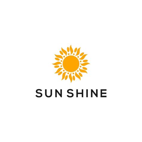 Premium Vector | Sunshine logo design concept template vector