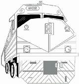 Trains and More To Color sketch template
