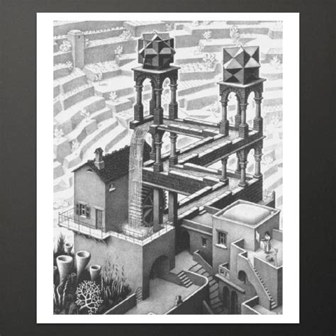 “Waterval” poster, groot – M.C. Escher – The Official Website