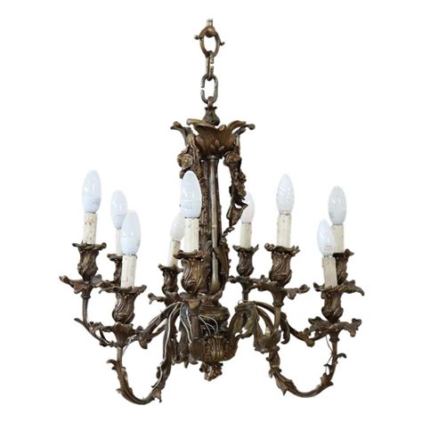 Antique Bronze Chandelier at 1stDibs