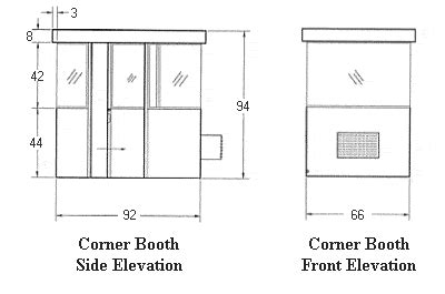 Glass to Glass Corner Parking Lot Booth | Delta Scientific Corporation