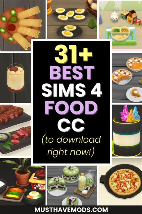 sims 4 food cc Best Sims, Sims 1, Sims 4 Game Mods, Sims 4 Mods ...